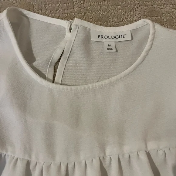 Prologue White Women's Top size M - Picture 2 of 3